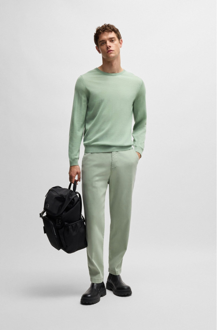 Джемпер Slim Fit для мужчин (477236), цвет Зеленый - №3