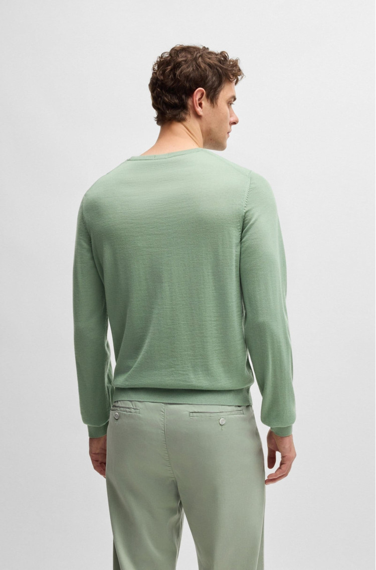 Джемпер Slim Fit для мужчин (477236), цвет Зеленый - №4