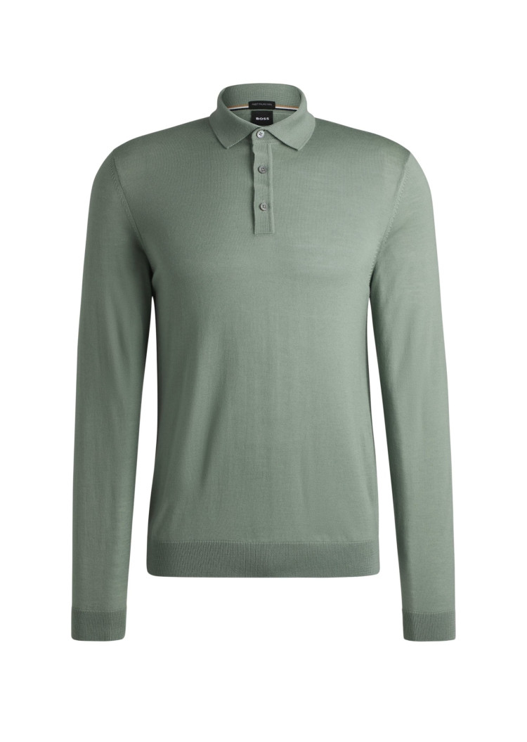 Поло с длинным рукавом Slim Fit