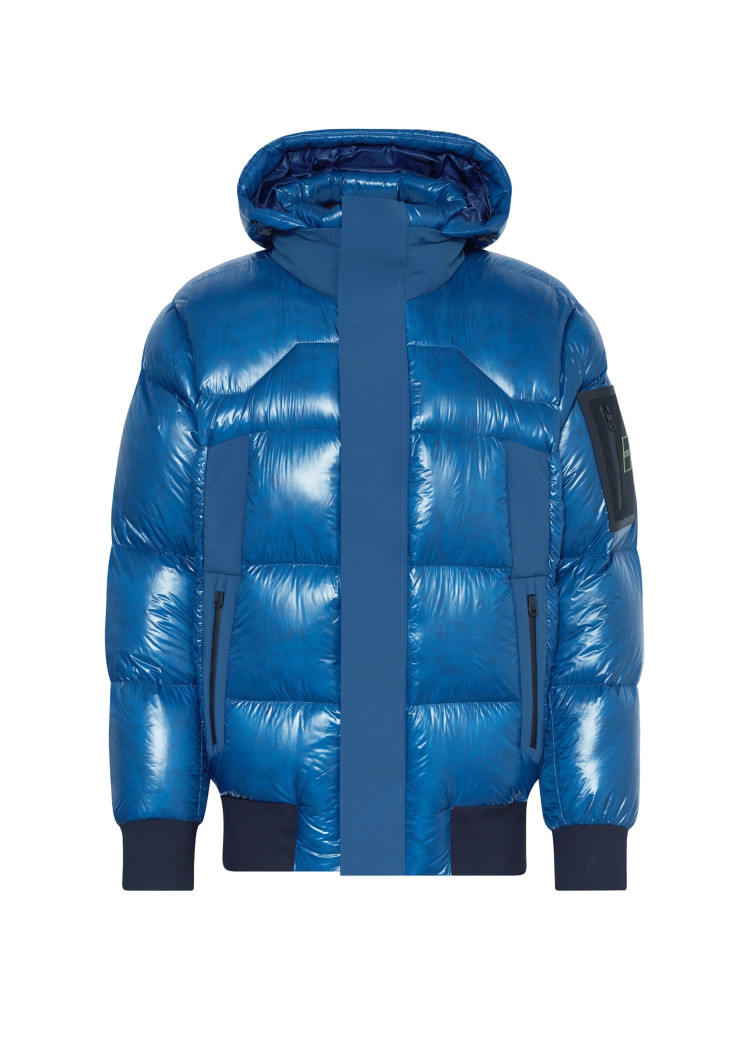 Пуховик Regular fit для чоловіків (477277), колір Синій - №1