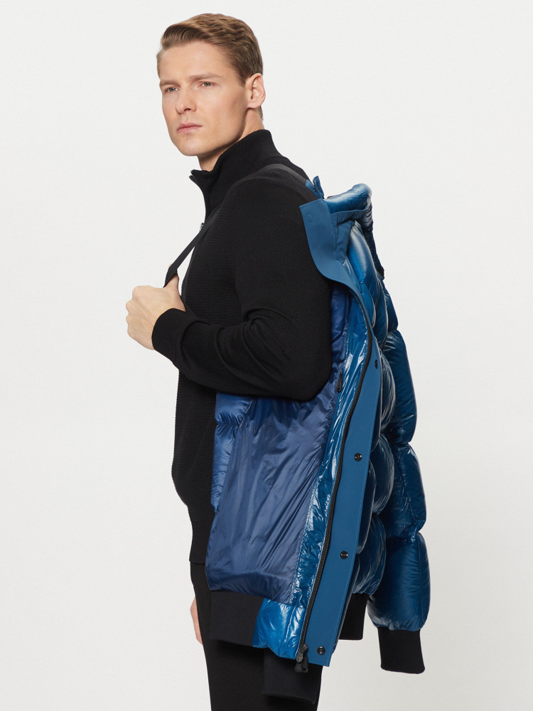 Пуховик Regular Fit для чоловіків (477277), колір Синій - №5