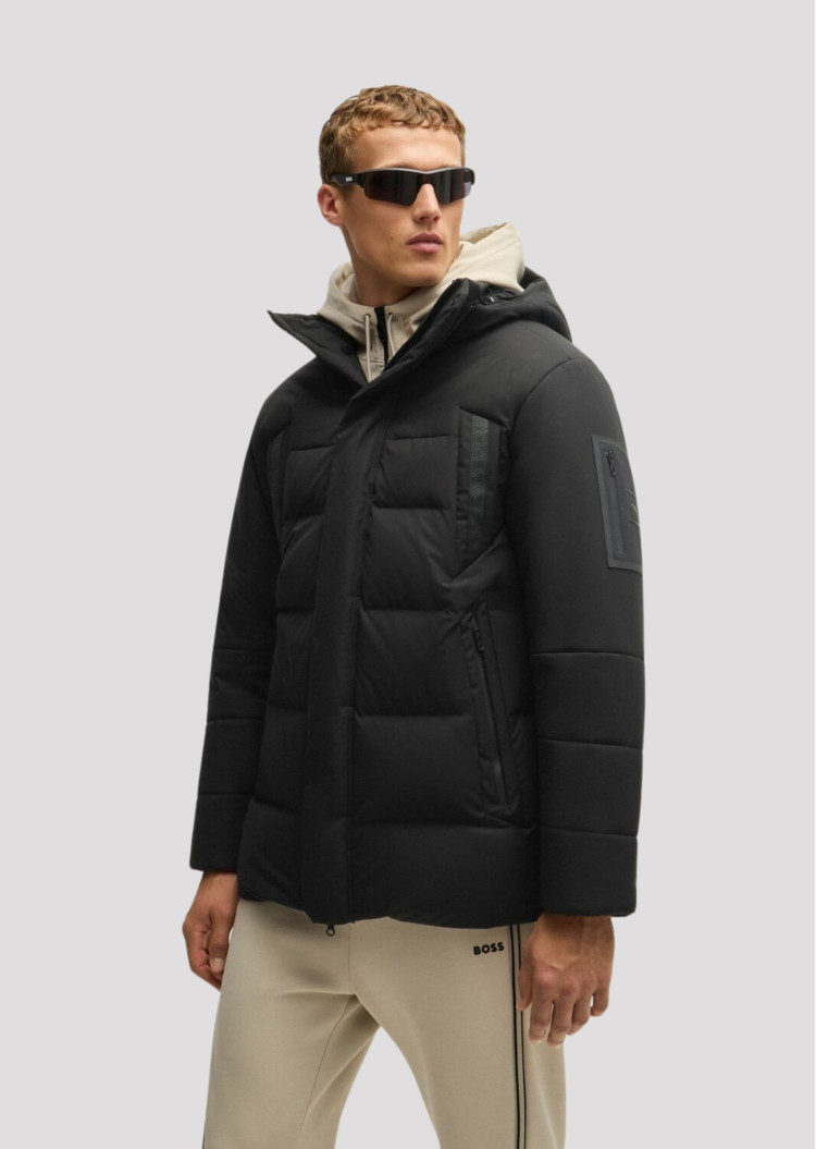 Пуховик Regular Fit для чоловіків (477280), колір Чорний - №2
