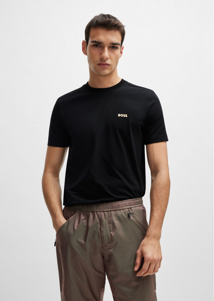 Футболка Slim Fit для чоловіків (477286), колір Чорний - №2