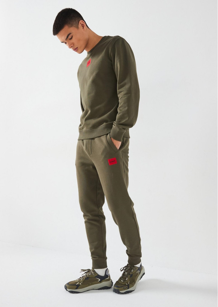 Брюки джерсі Regular fit Середня для чоловіків (477315), колір Оливковий - №3