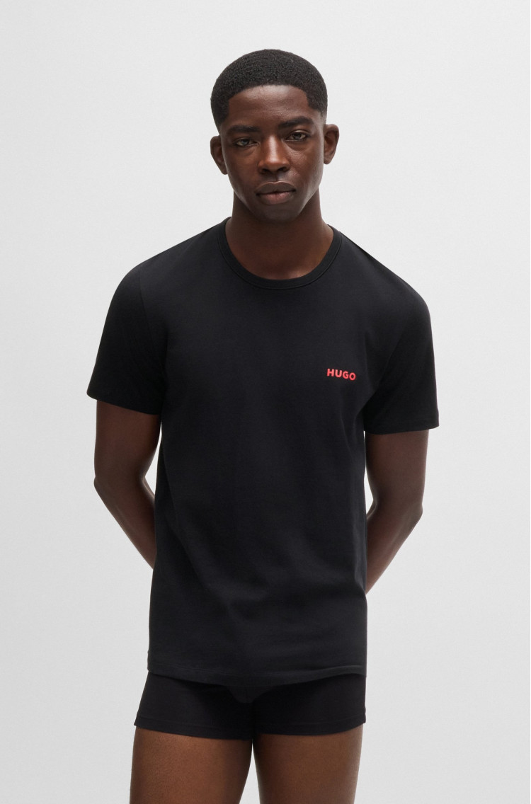 Футболка набір 3 штуки Slim fit для чоловіків (477326), колір Чорний - №2