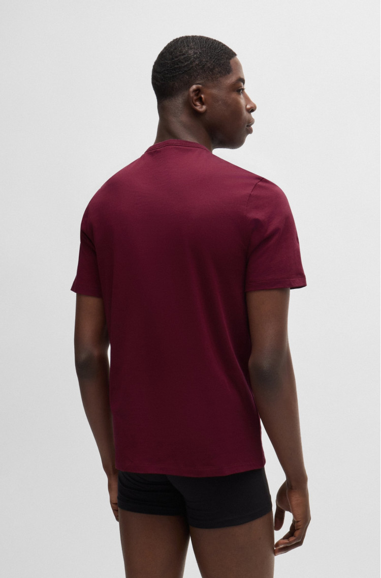 Футболка набір 3 штуки Slim fit для чоловіків (477326), колір Чорний - №5