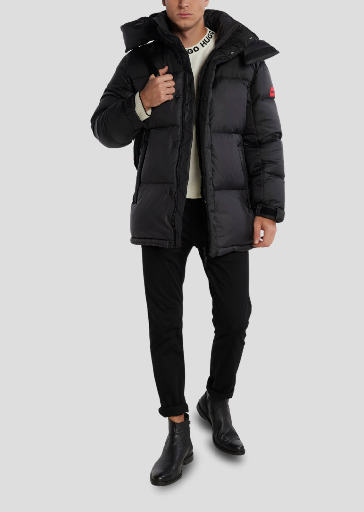 Пуховик Regular Fit для чоловіків (477329), колір Чорний - №3