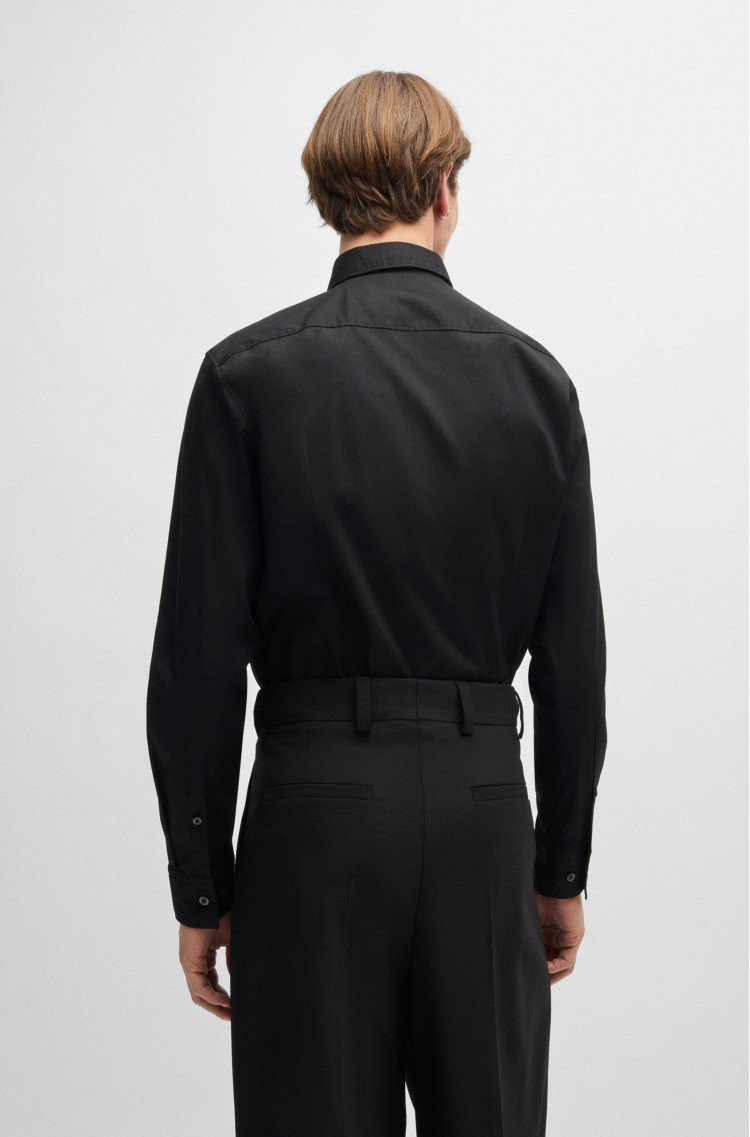 Сорочка повсякденна Slim fit для чоловіків (477339), колір Чорний - №4