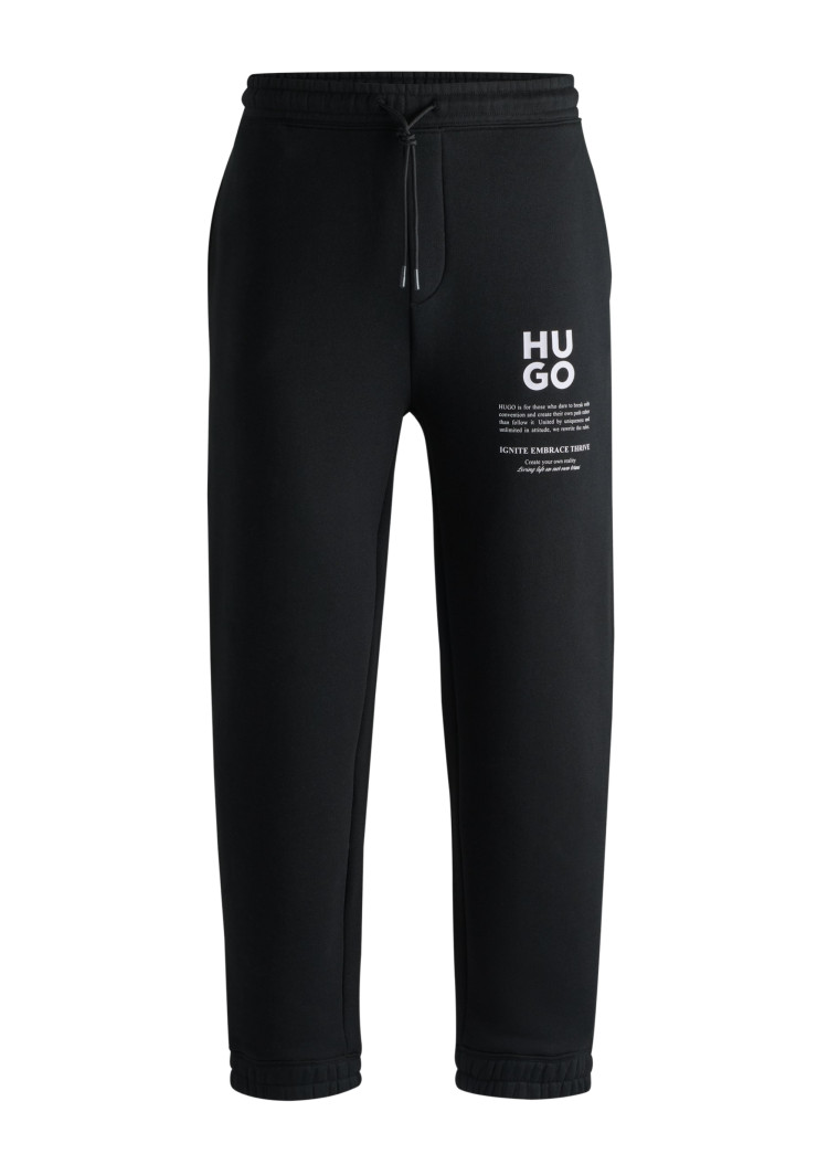 Брюки джерсі Relaxed fit Середня для чоловіків (477347), колір Чорний - №1