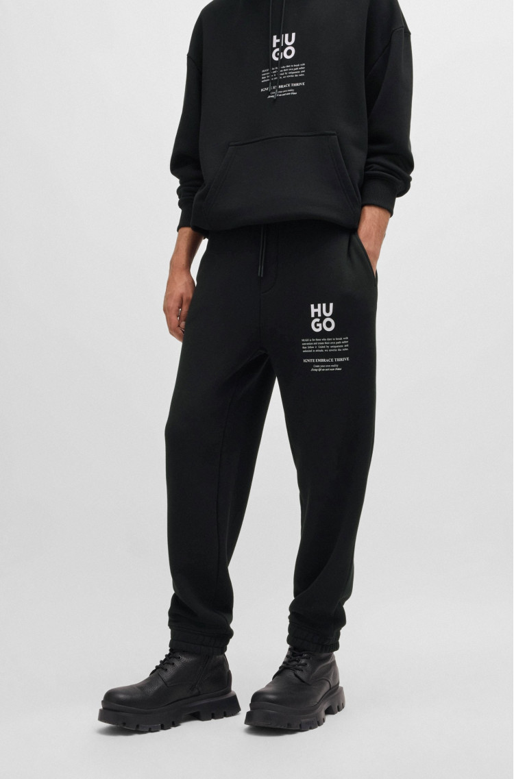 Брюки джерсі Relaxed fit Середня для чоловіків (477347), колір Чорний - №2