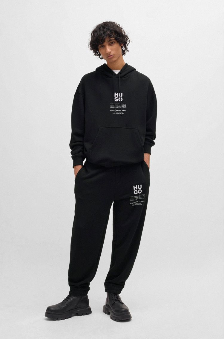 Брюки джерсі Relaxed fit Середня для чоловіків (477347), колір Чорний - №3