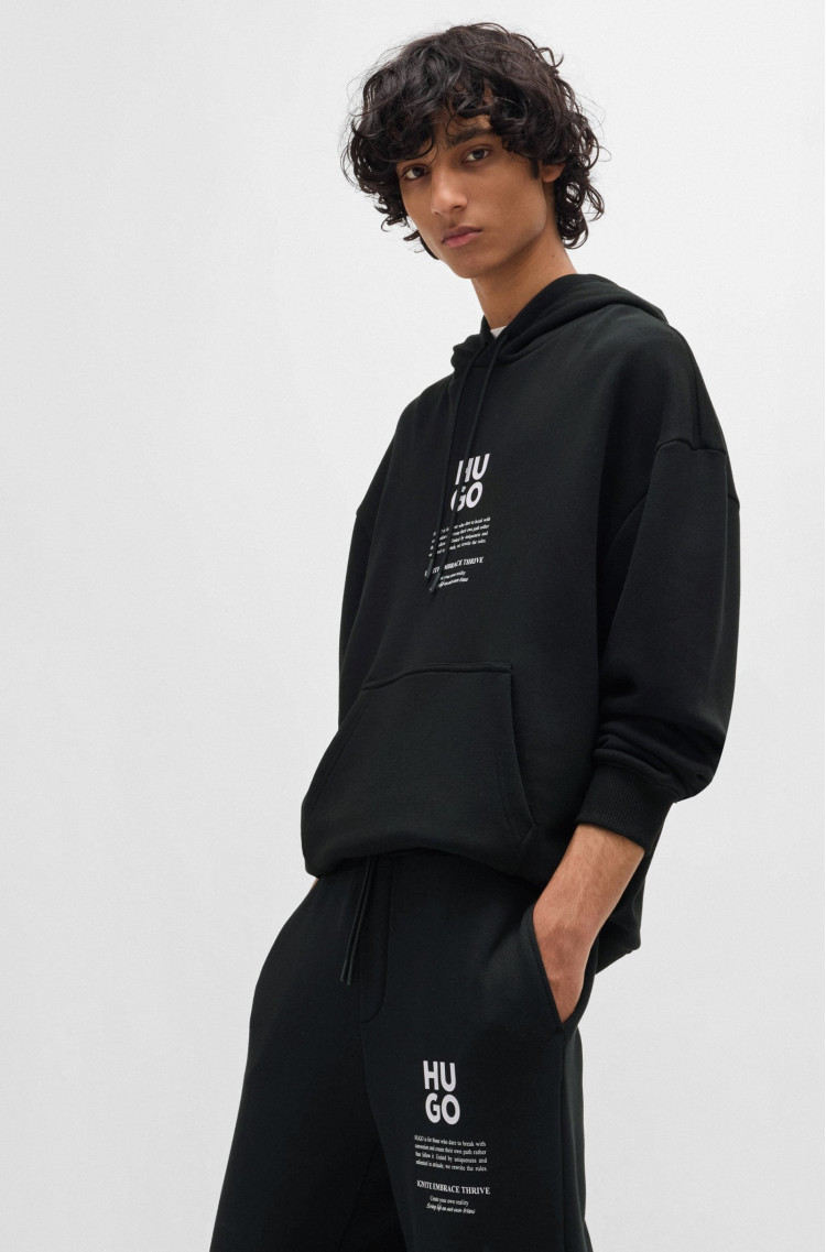 Брюки джерсі Relaxed fit Середня для чоловіків (477347), колір Чорний - №5