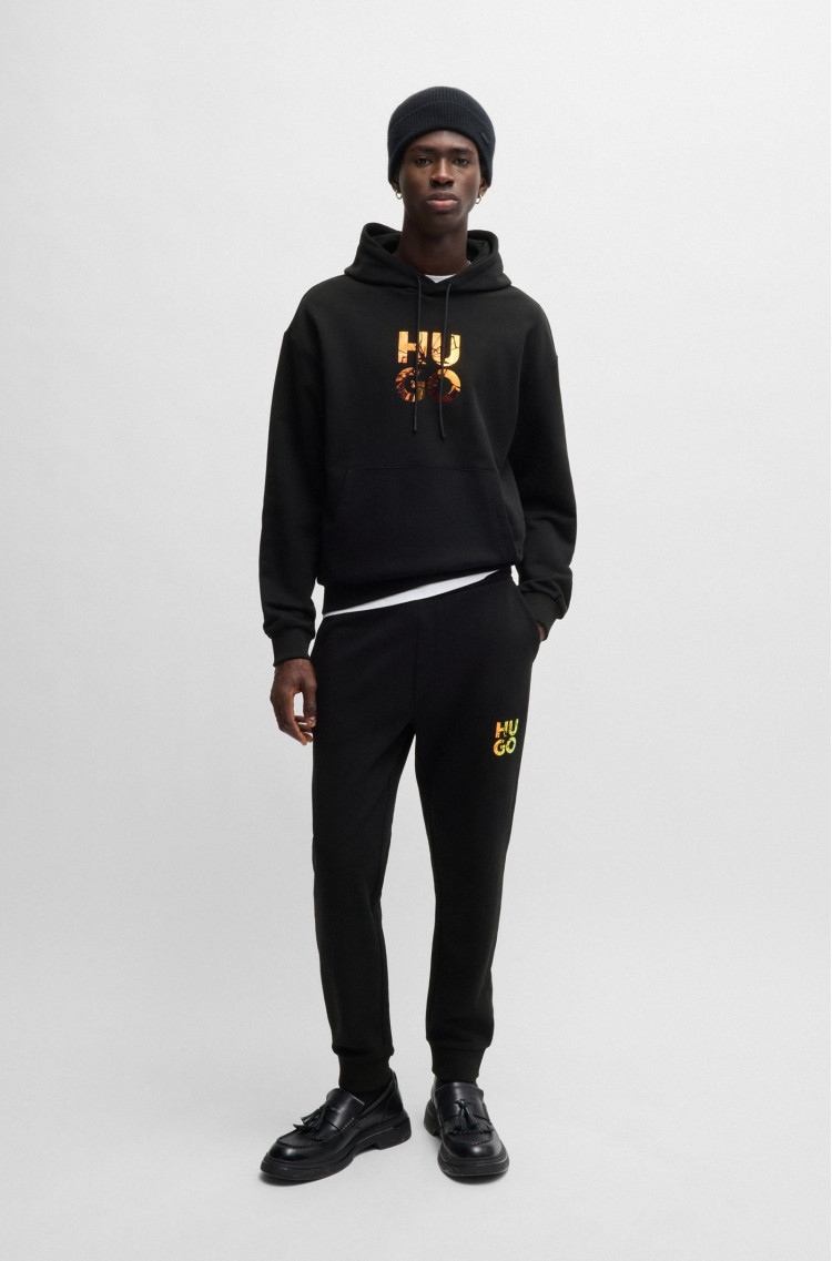 Худи Relaxed fit для мужчин (477356), цвет Черный - №3