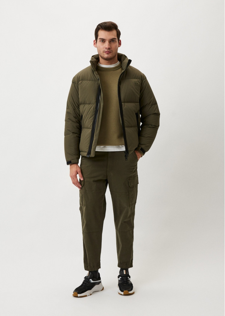 Пуховик Regular Fit для чоловіків (477362), колір Оливковий - №3