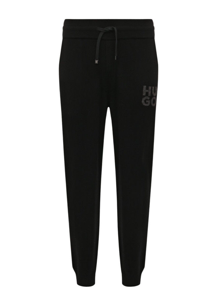 Брюки джерси Relaxed fit Высокая для мужчин (477365), цвет Черный - №1