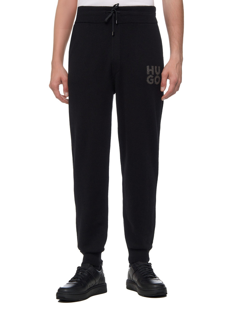 Брюки джерси Relaxed fit Высокая для мужчин (477365), цвет Черный - №2