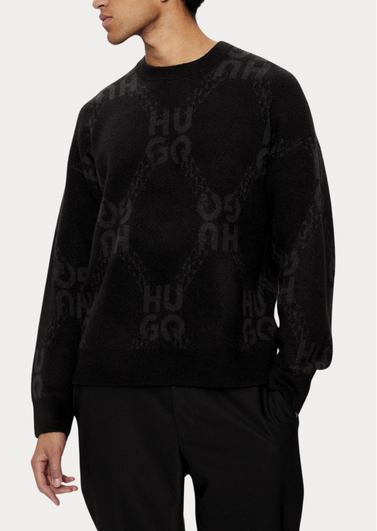 Джемпер Relaxed fit для мужчин (477367), цвет Черный - №2