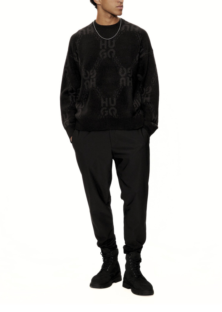 Джемпер Relaxed fit для мужчин (477367), цвет Черный - №3