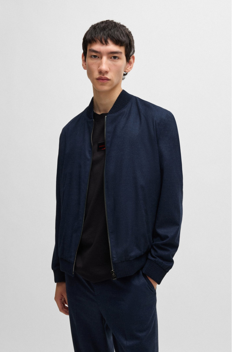 Піджак костюмний Slim fit для чоловіків (477372), колір Синій - №2