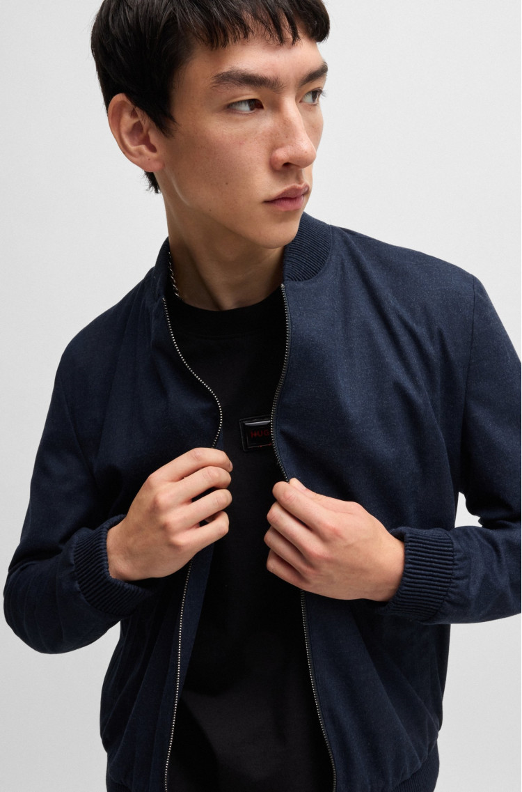 Піджак костюмний Slim fit для чоловіків (477372), колір Синій - №5