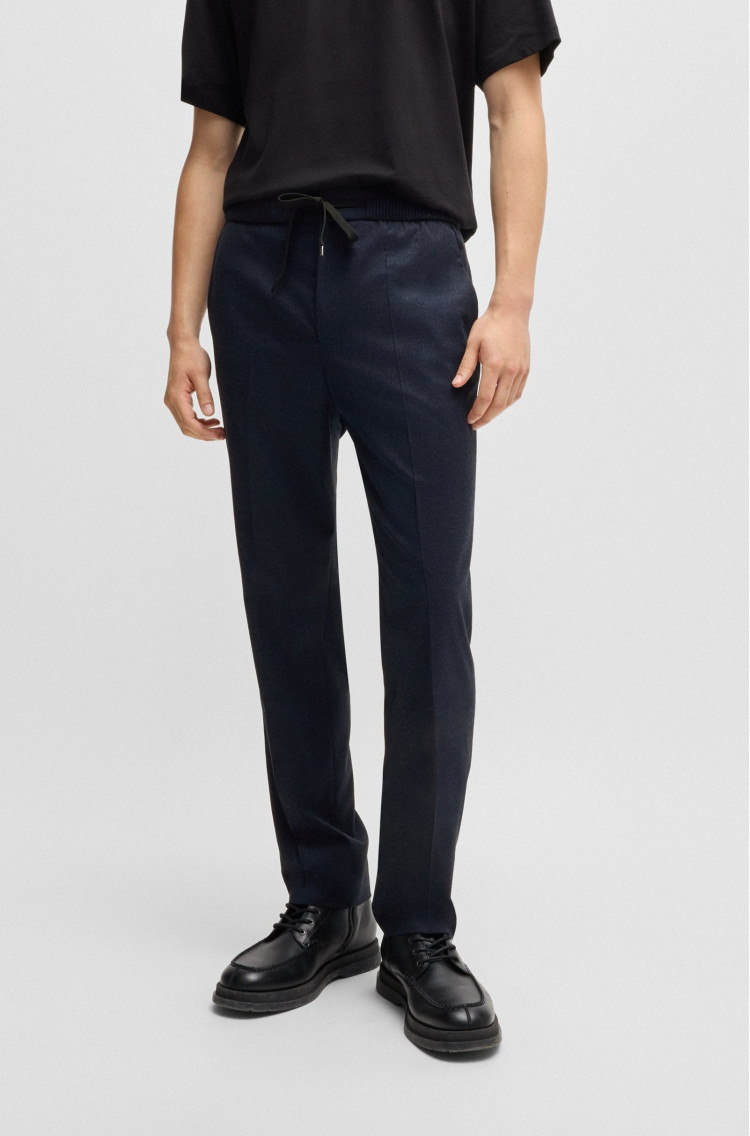 Брюки костюмні Slim fit Висока для чоловіків (477384), колір Синій - №2