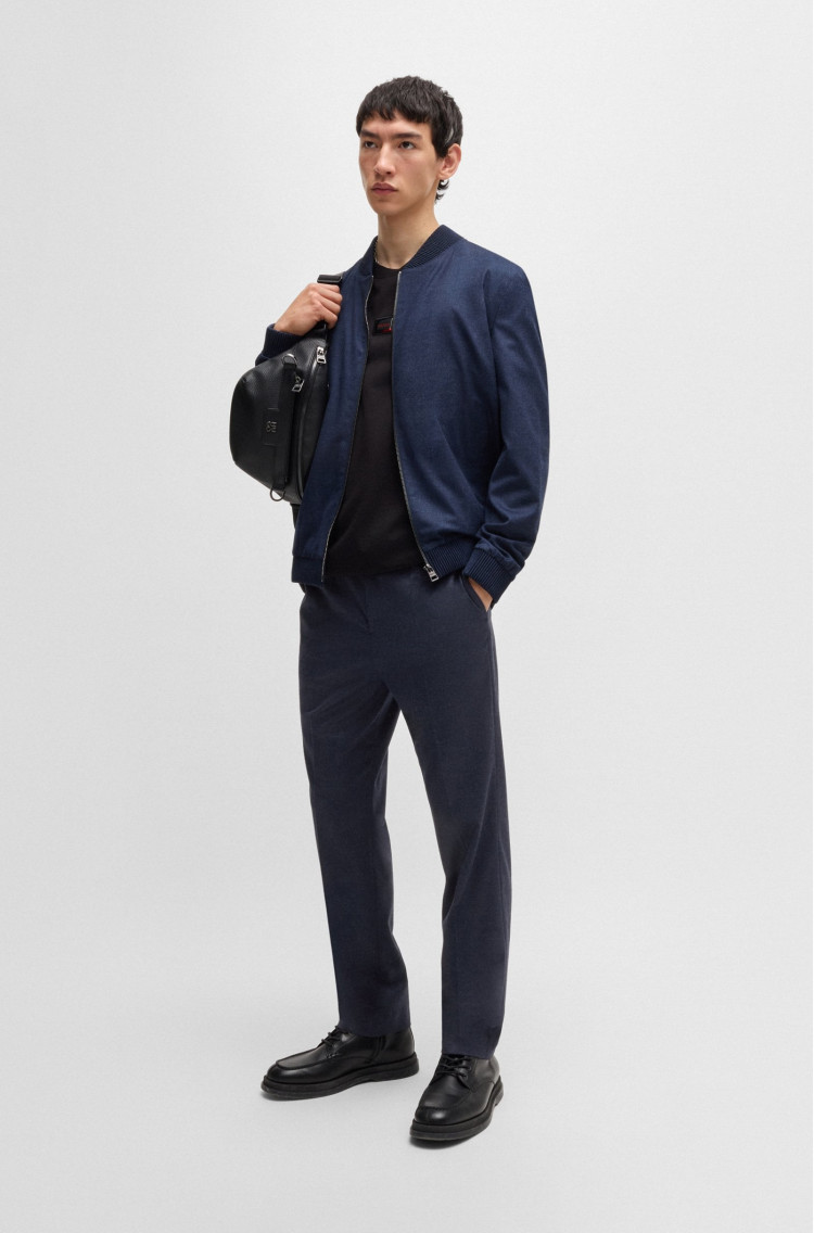 Брюки костюмні Slim fit Висока для чоловіків (477384), колір Синій - №3