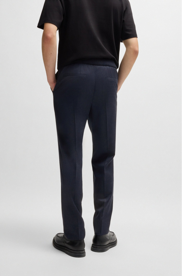 Брюки костюмні Slim fit Висока для чоловіків (477384), колір Синій - №4