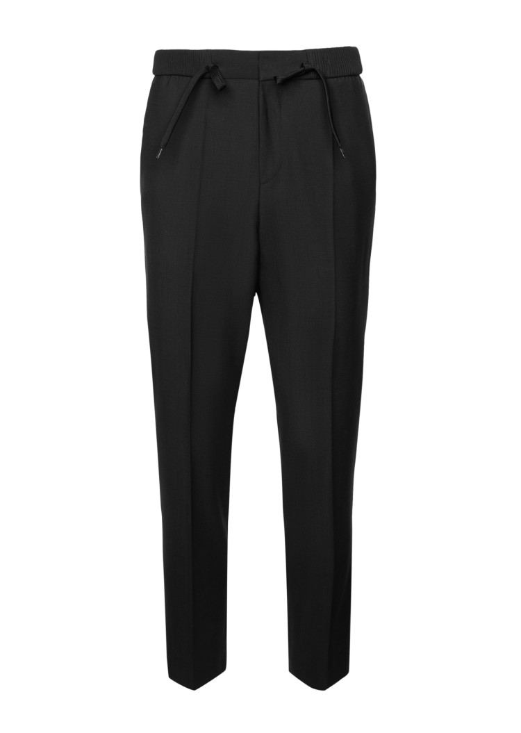 Брюки повсякденні Slim fit Висока для чоловіків (477385), колір Чорний - №1