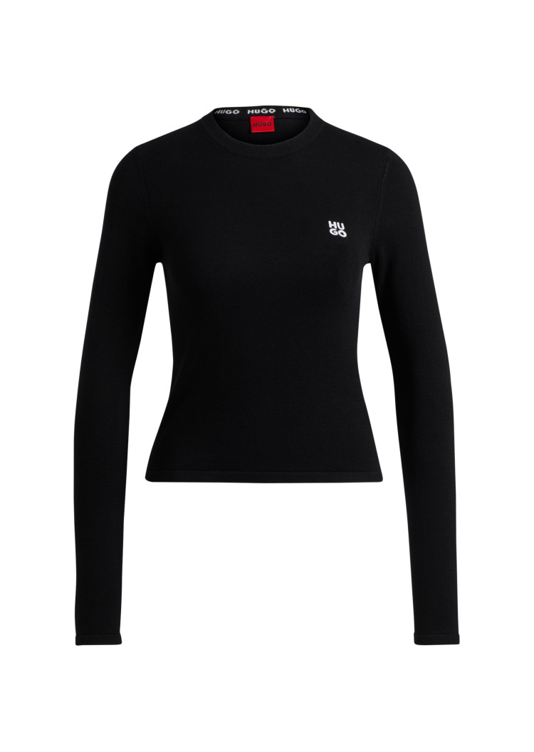 Джемпер Slim fit для женщин (477418), цвет Черный - №1