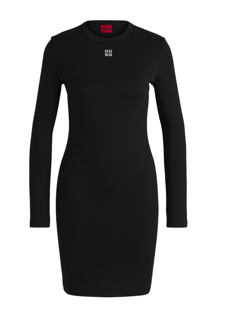 Платья миди Slim fit для женщин (477423), цвет Черный - №1