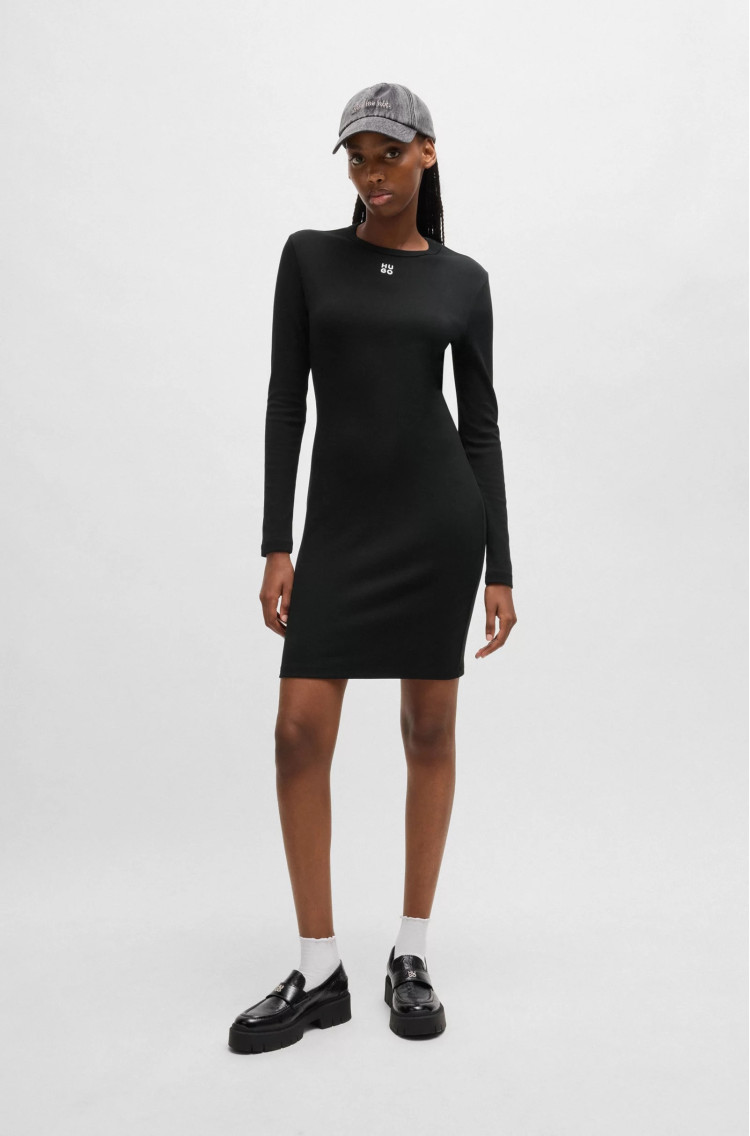 Платья миди Slim fit для женщин (477423), цвет Черный - №3