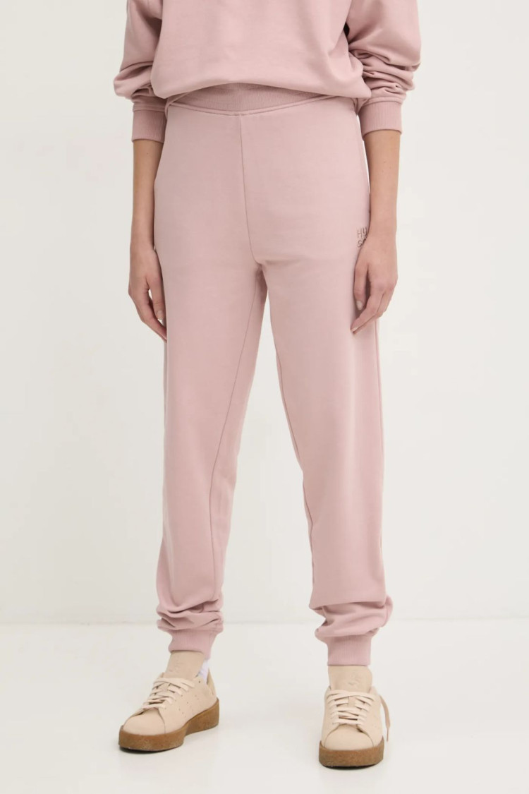 Брюки джерси Regular fit Высокая для женщин (477429), цвет Розовый - №2
