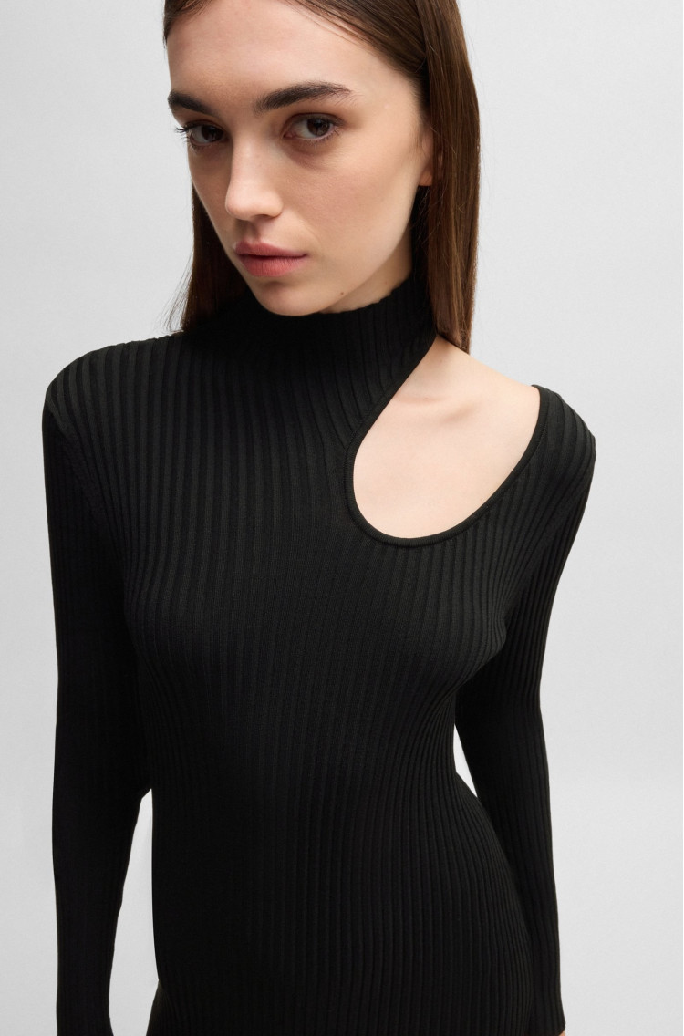 Сукні максі Slim Fit для жінок (477433), колір Чорний - №5