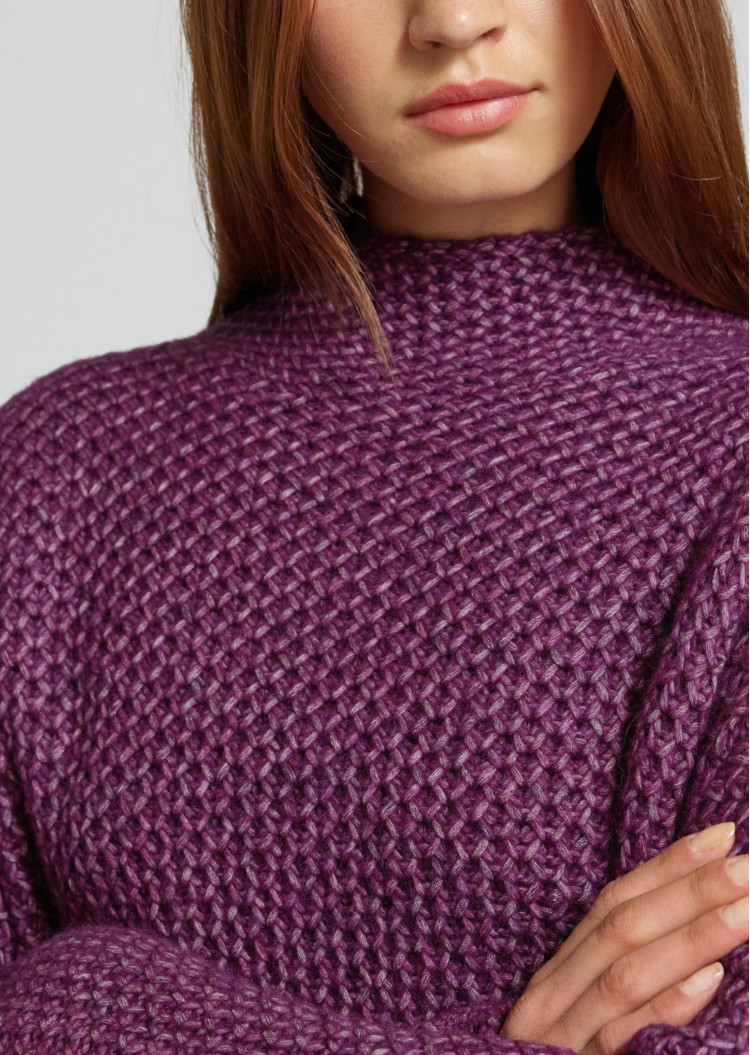 Свитер Relaxed fit для женщин (477438), цвет Фиолетовый - №5