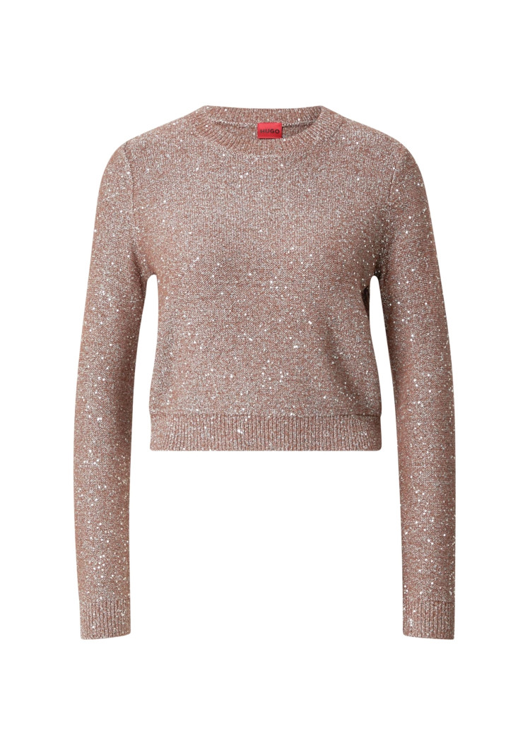 Джемпер Slim fit для женщин (477441), цвет Коричневый - №1