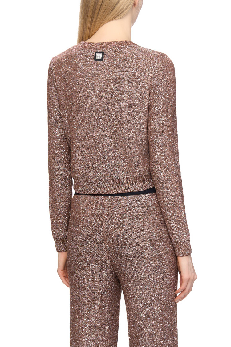 Джемпер Slim fit для женщин (477441), цвет Коричневый - №4