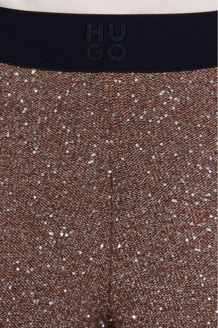 Брюки fashion Slim Fit Висока для жінок (477442), колір Коричневий - №5
