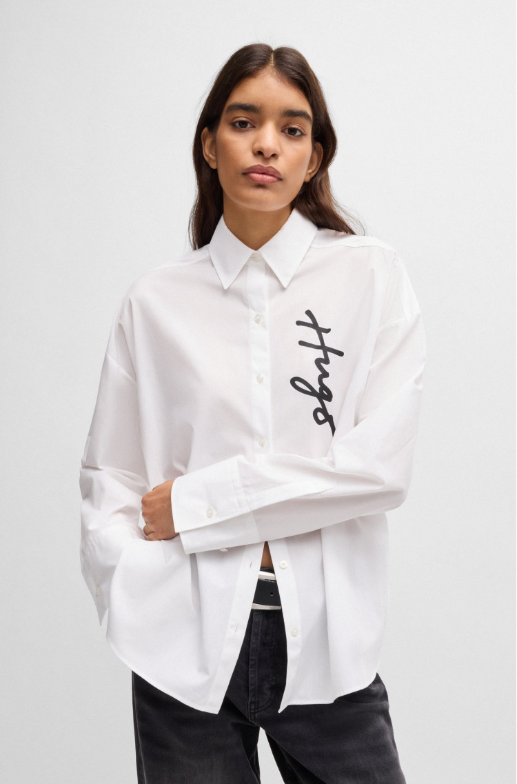 Рубашка с длинным рукавом Relaxed fit для женщин (477454), цвет Белый - №2