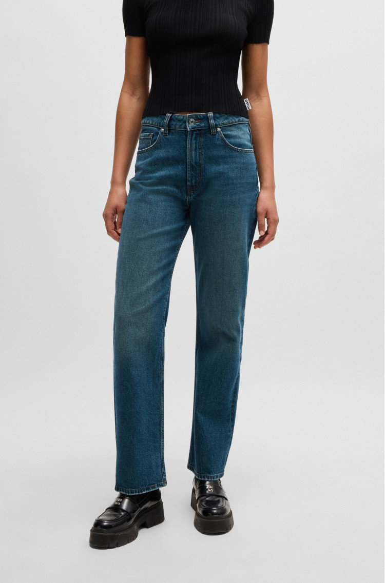 Джинсы Relaxed Relaxed Fit Средняя для женщин (477459), цвет Синий - №2