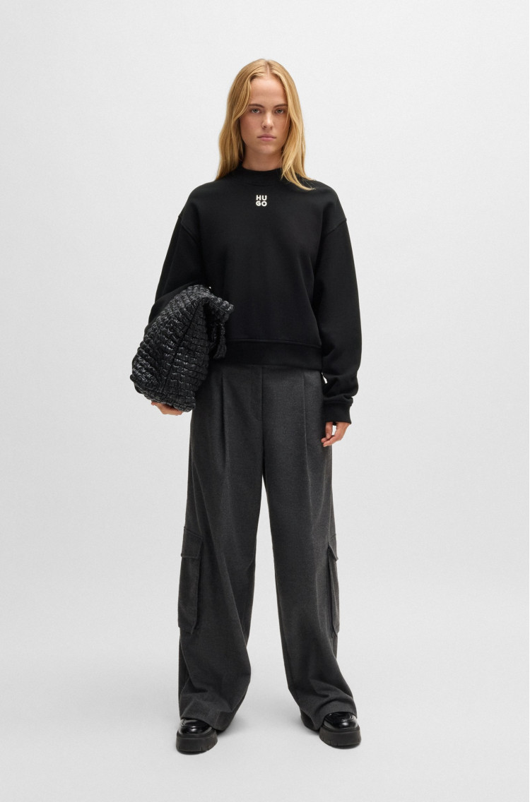 Толстовка Relaxed fit для женщин (477470), цвет Черный - №3