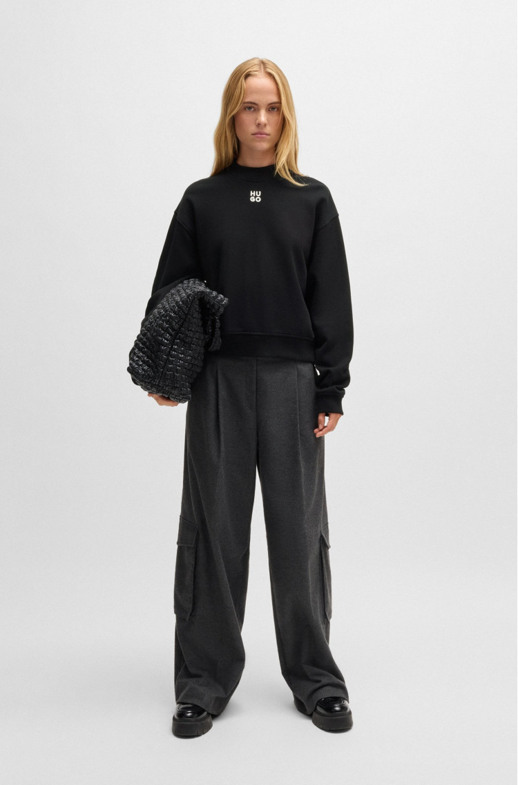 Толстовка Relaxed Fit для жінок (477470), колір Чорний - №3