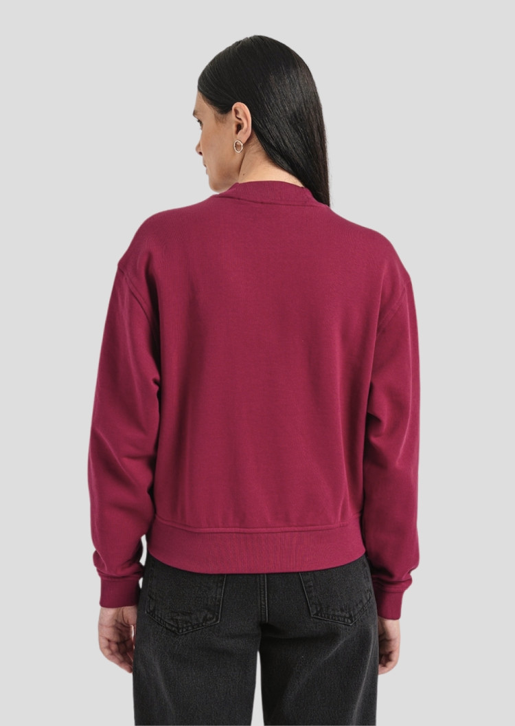 Толстовка Relaxed Fit для жінок (477471), колір Бордовий - №3