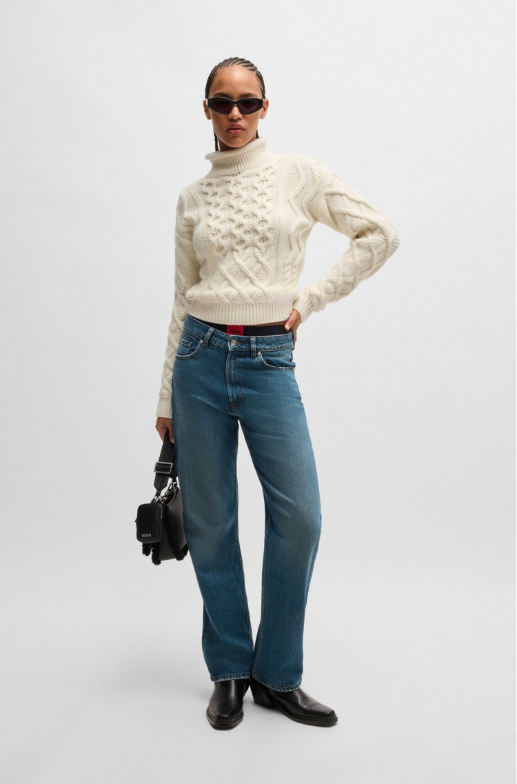 Свитер Regular fit для женщин (477473), цвет Белый - №3