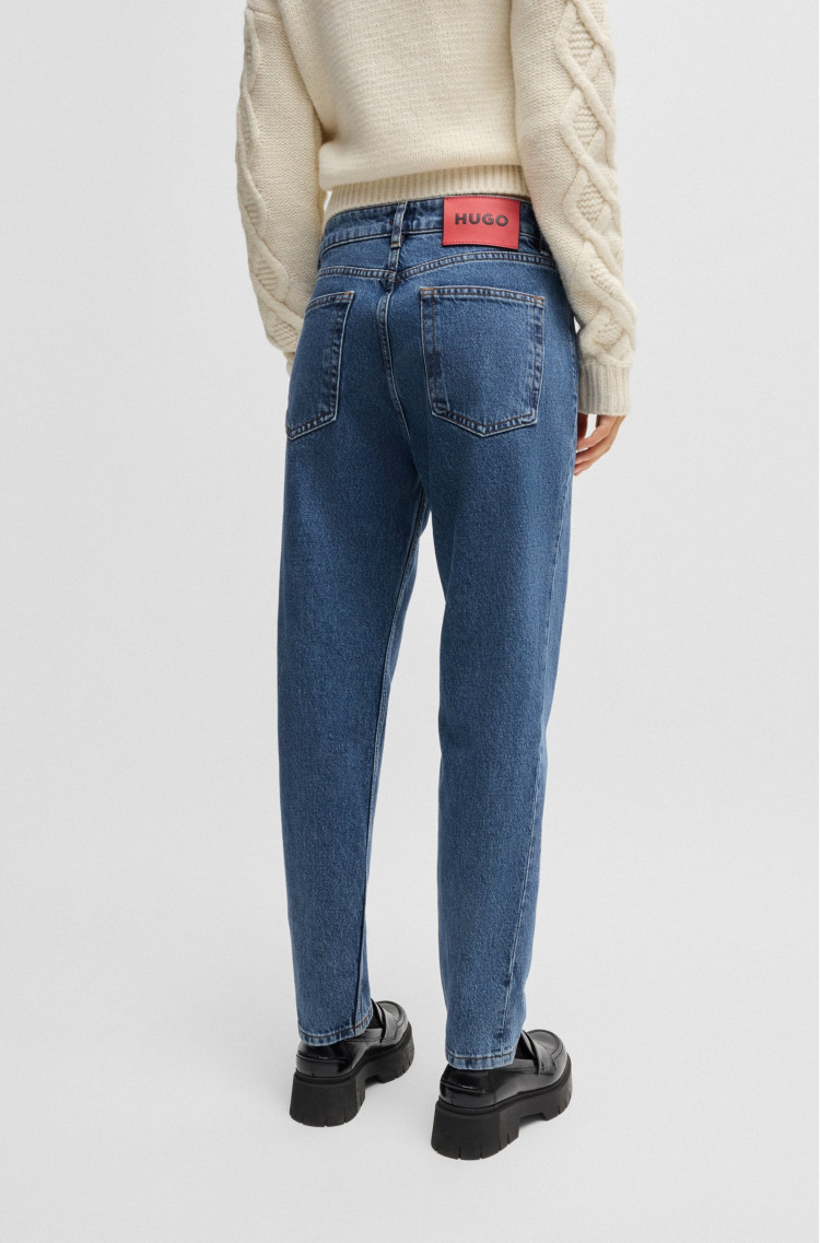 Джинсы Relaxed Relaxed fit Высокая для женщин (477486), цвет Синий - №4