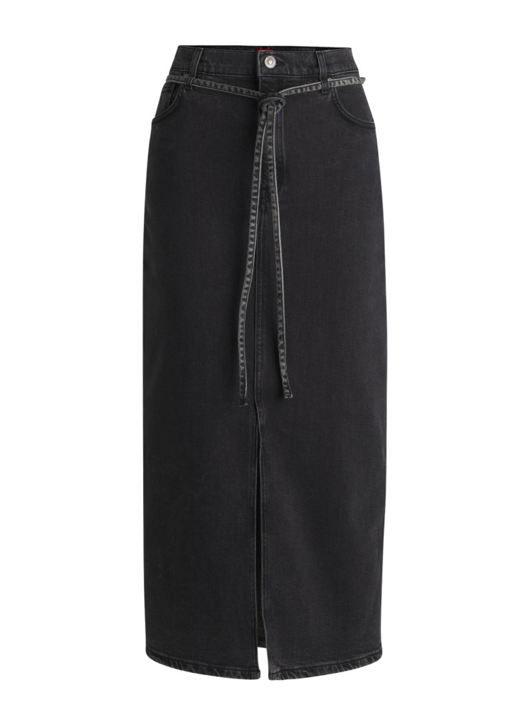 Юбка макси Slim fit для женщин (477489), цвет Серый - №1