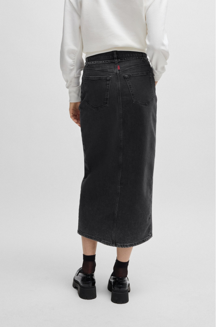 Юбка макси Slim Fit для женщин (477489), цвет Серый - №4
