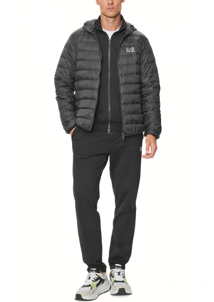 Пуховик тонкий Slim fit для чоловіків (477513), колір Чорний - №3
