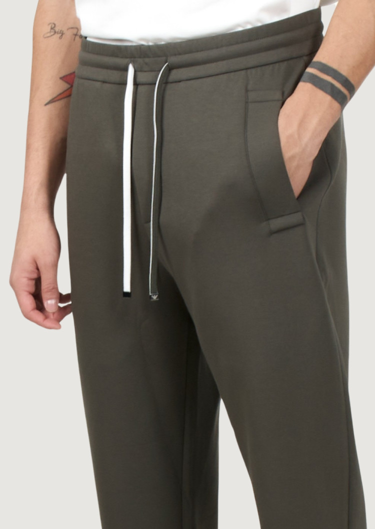 Брюки джерси Regular fit Высокая для мужчин (477572), цвет Оливковый - №4
