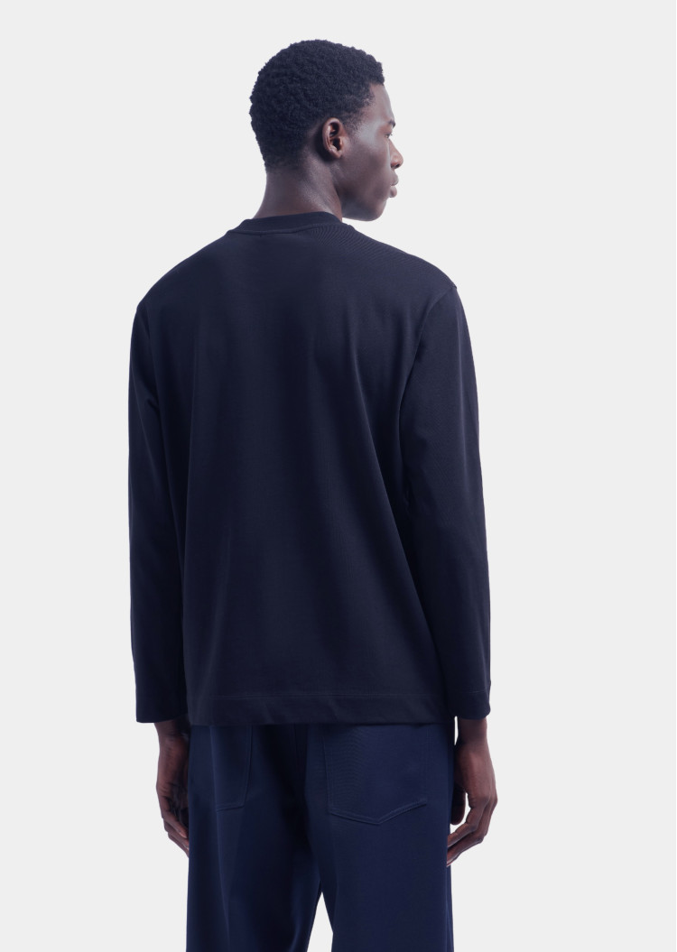 Футболка з довгим рукавом Regular fit для чоловіків (477577), колір Синій - №4