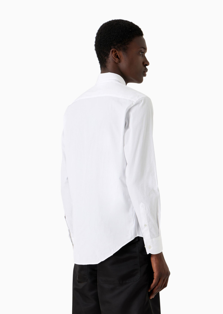 Сорочка деловая Slim fit для мужчин (477579), цвет Белый - №4